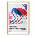 Colorful Flamingo Quote Poster