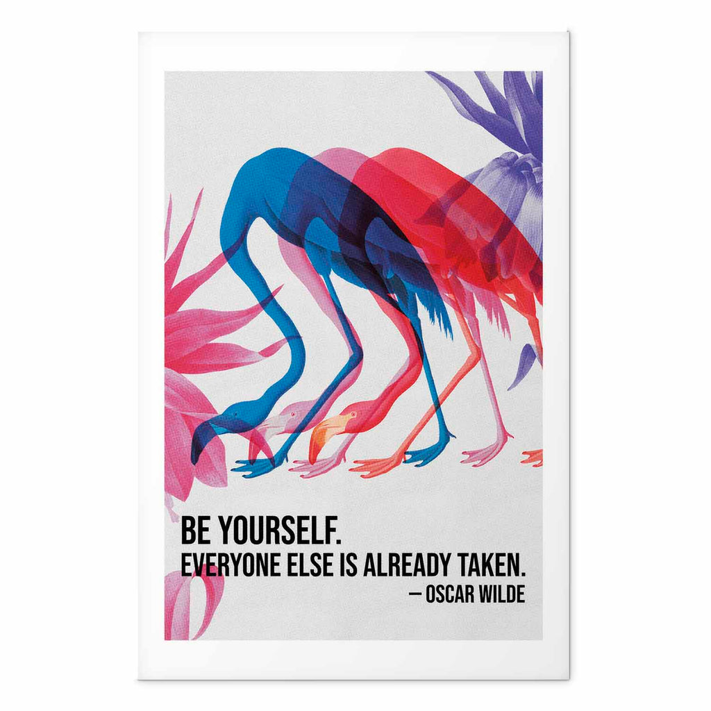 Colorful Flamingo Quote Poster