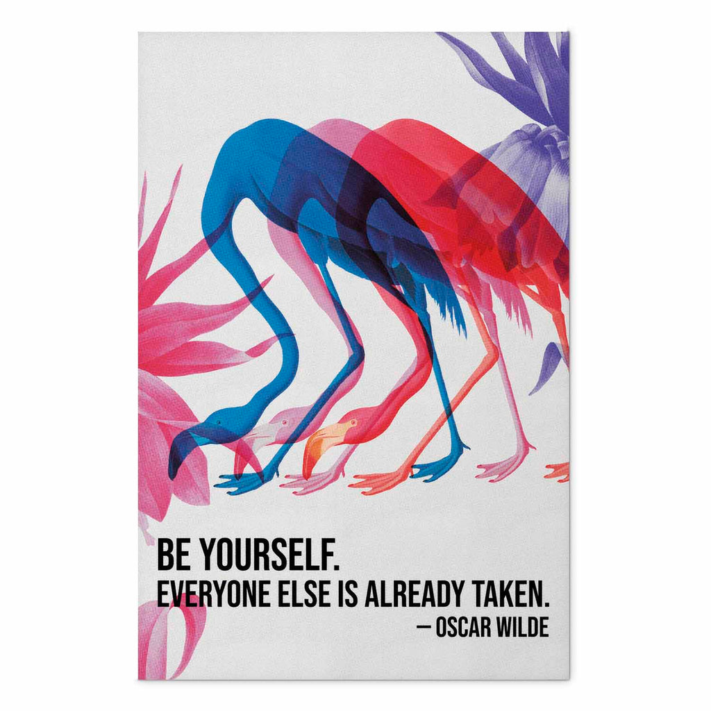 Colorful Flamingo Quote Poster