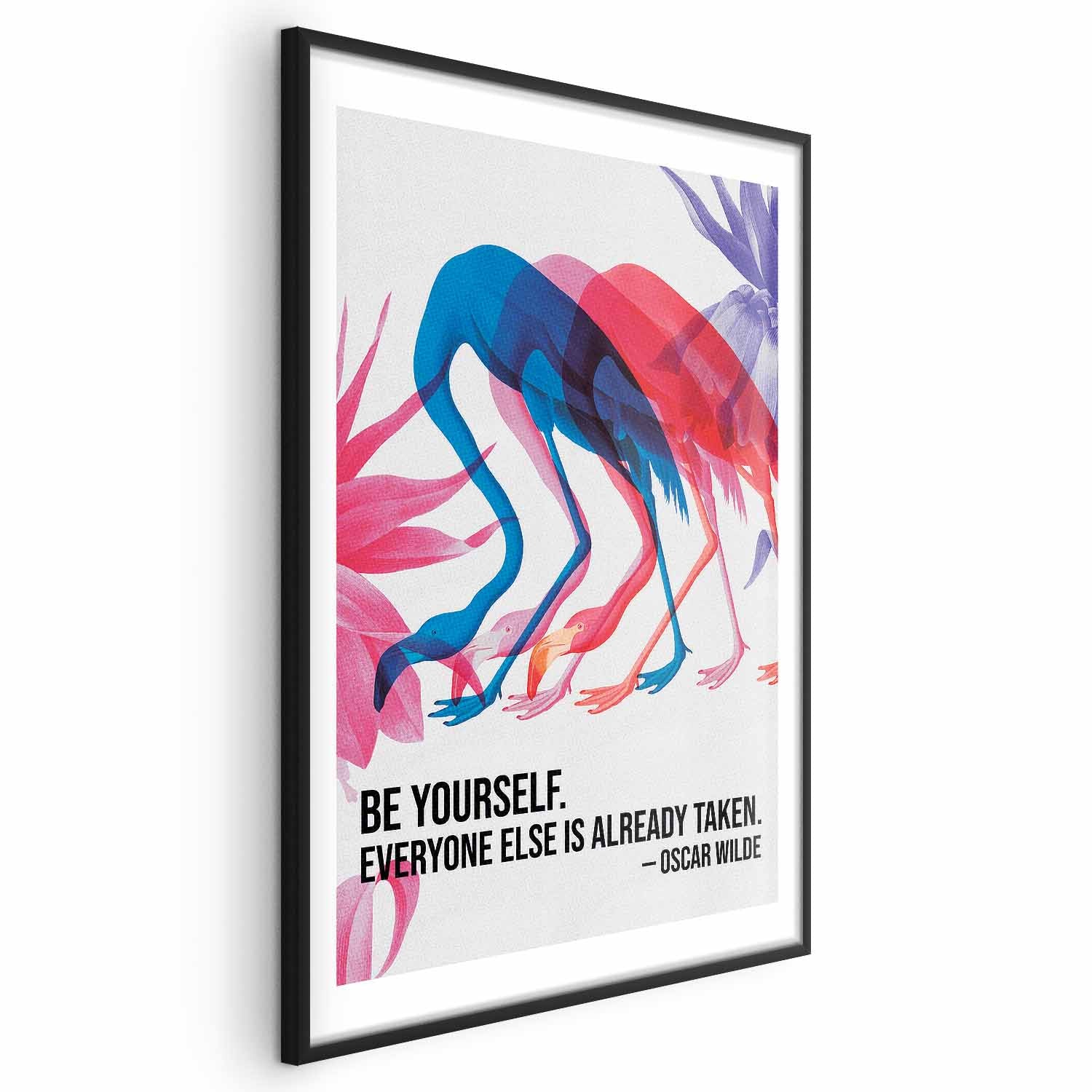 Colorful Flamingo Quote Poster