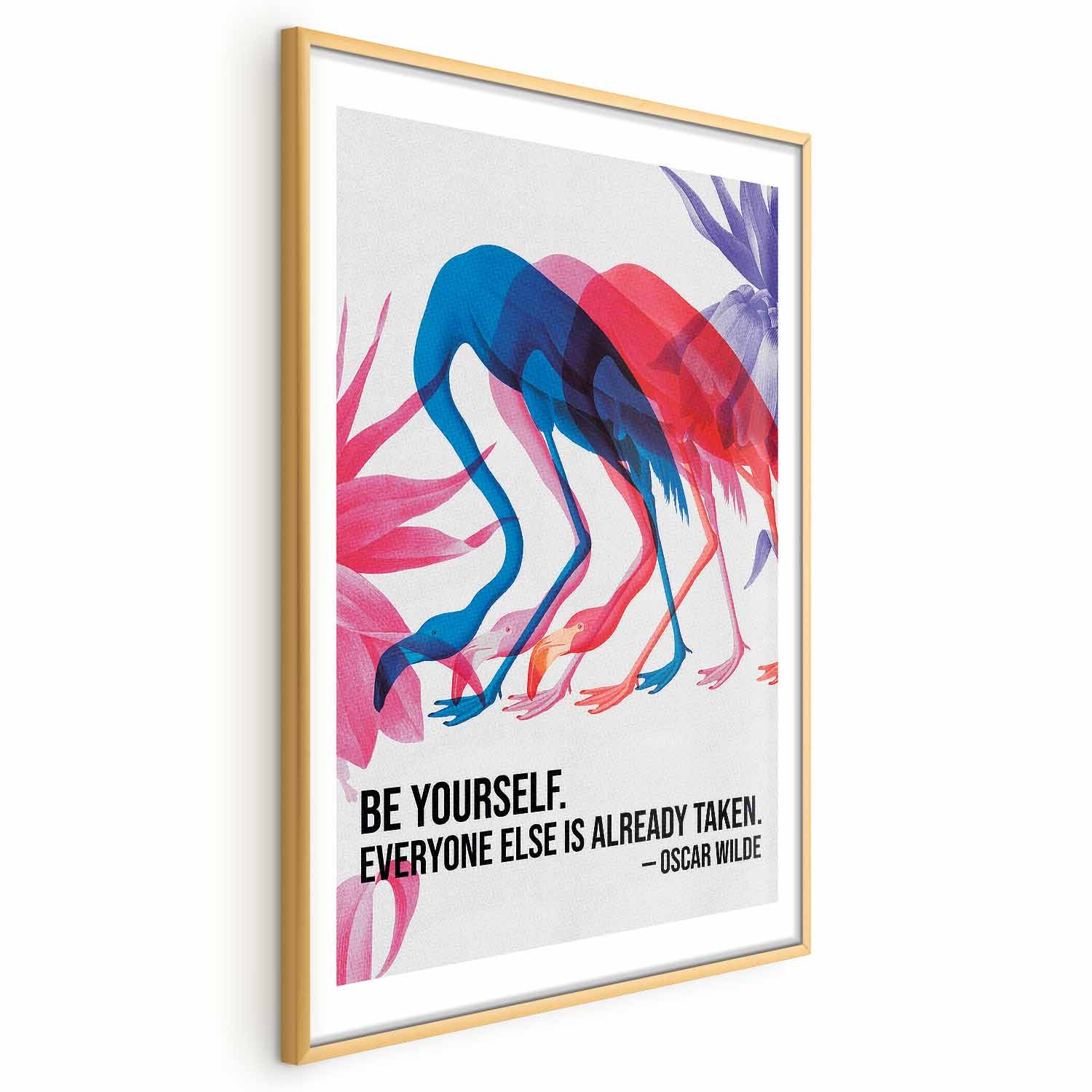 Colorful Flamingo Quote Poster