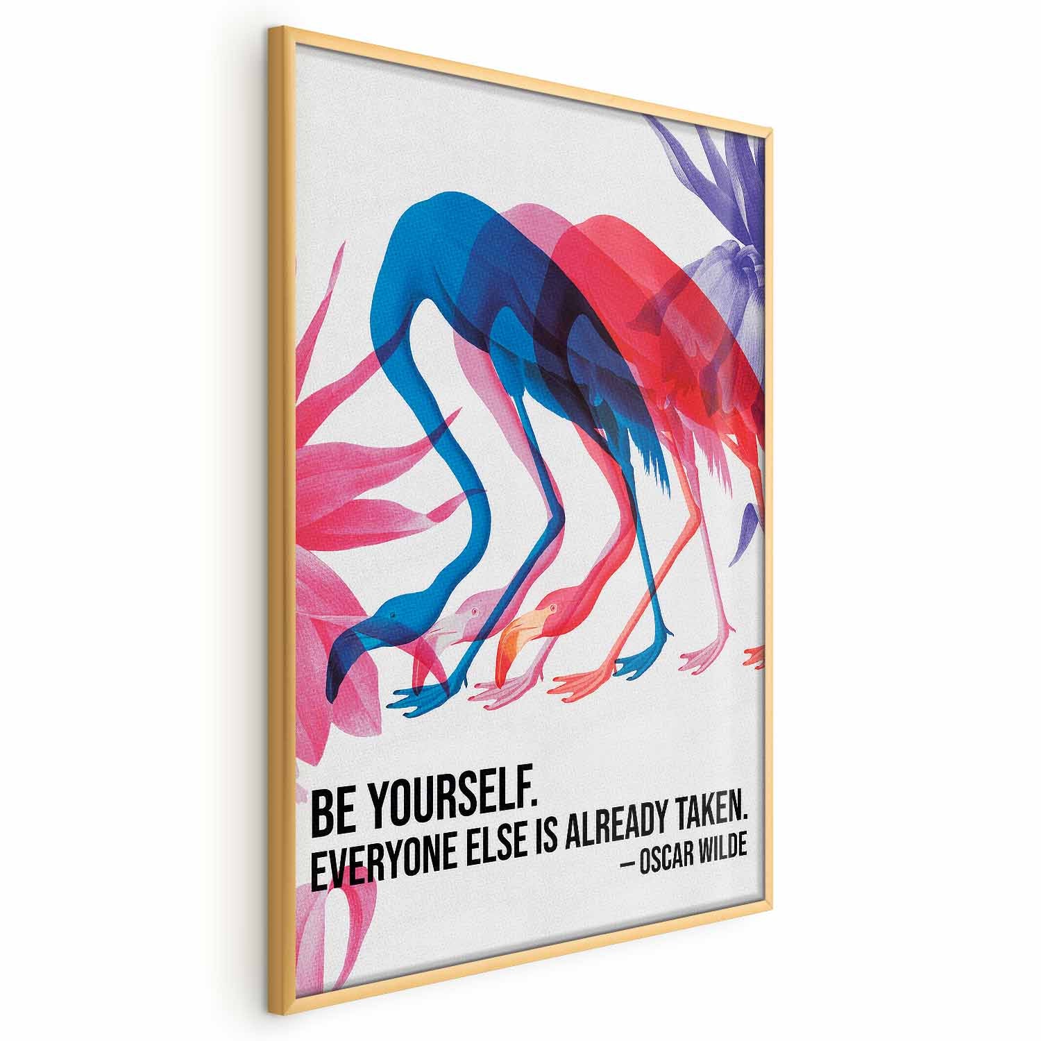 Colorful Flamingo Quote Poster