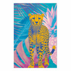 Exotic Leopard Tropical Multicolor Poster