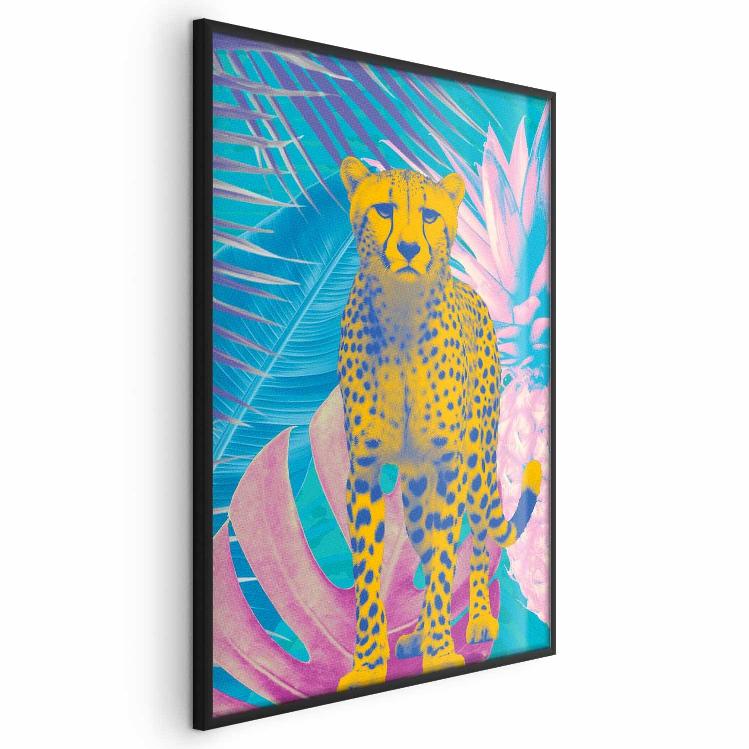 Exotic Leopard Tropical Multicolor Poster