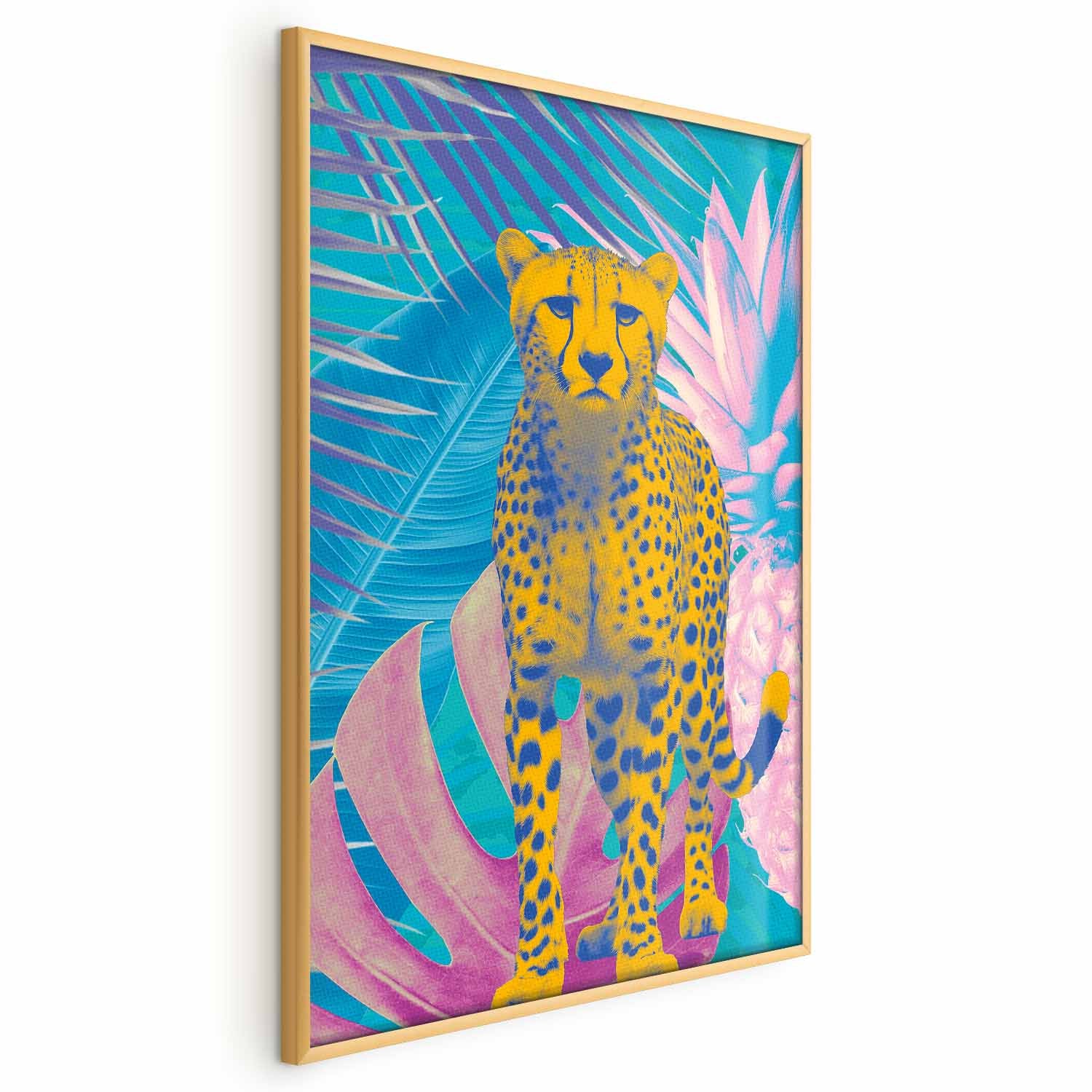Exotic Leopard Tropical Multicolor Poster