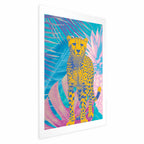 Exotic Leopard Tropical Multicolor Poster
