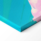 Tropical Leopard Colorful Portrait Canvas Print