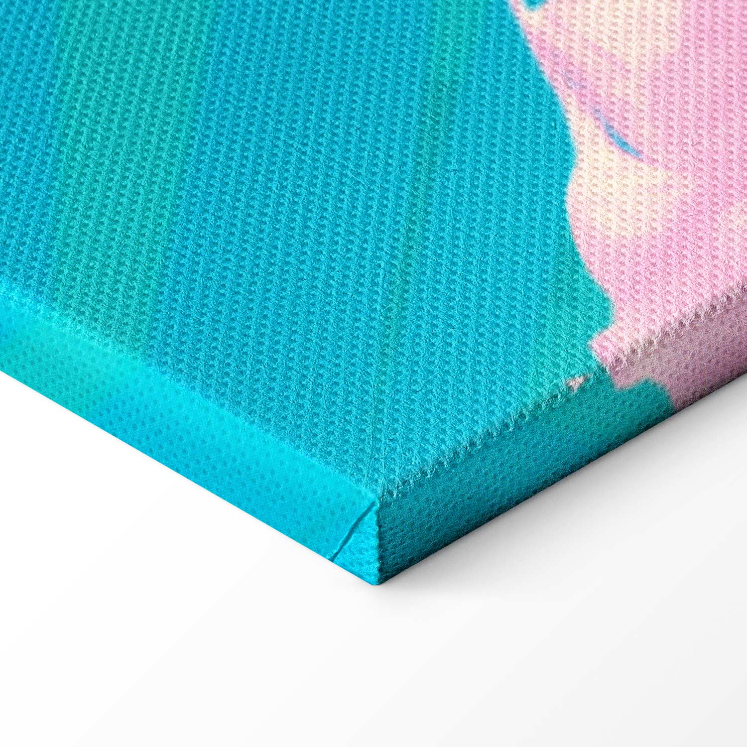 Tropical Leopard Colorful Portrait Canvas Print