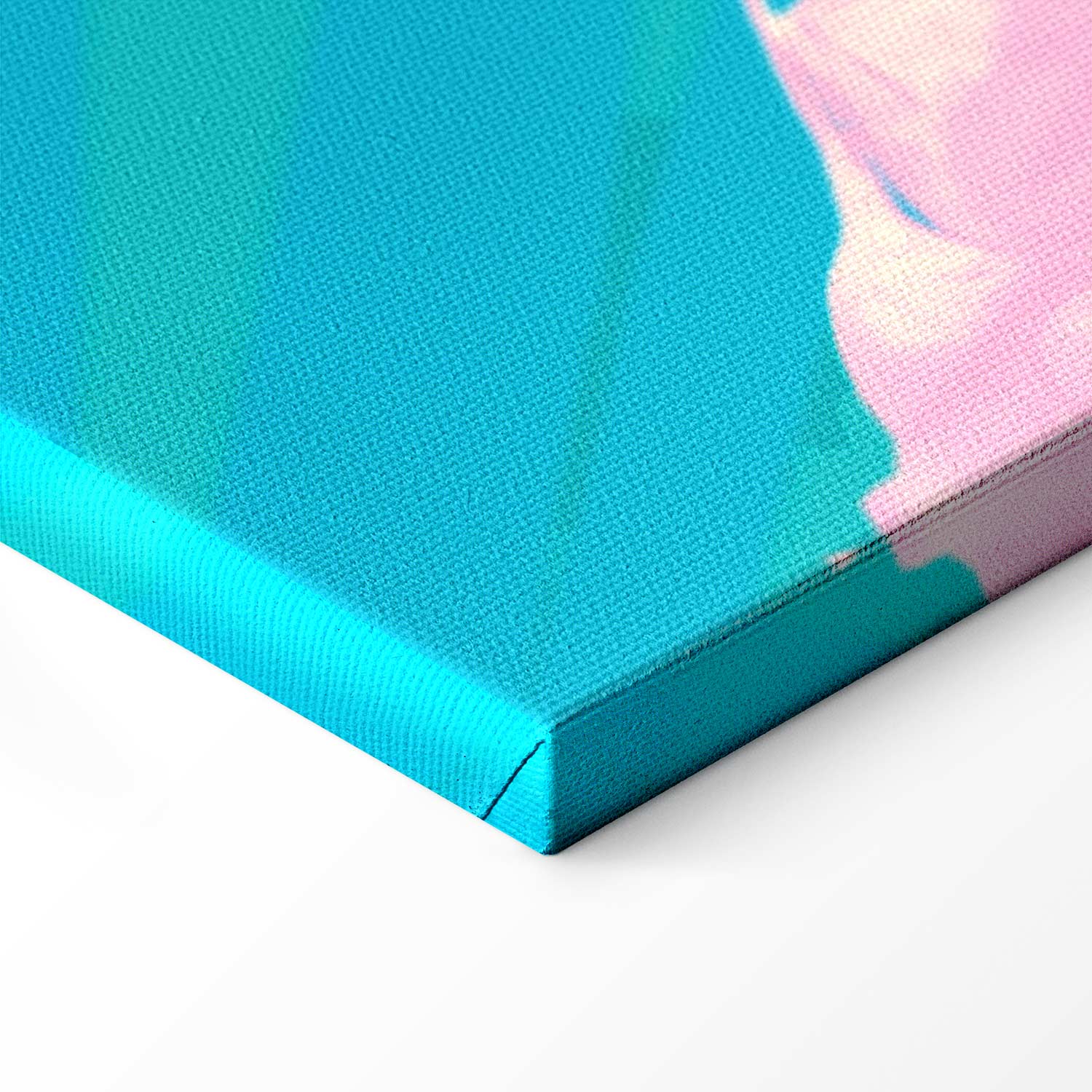 Tropical Leopard Colorful Portrait Canvas Print