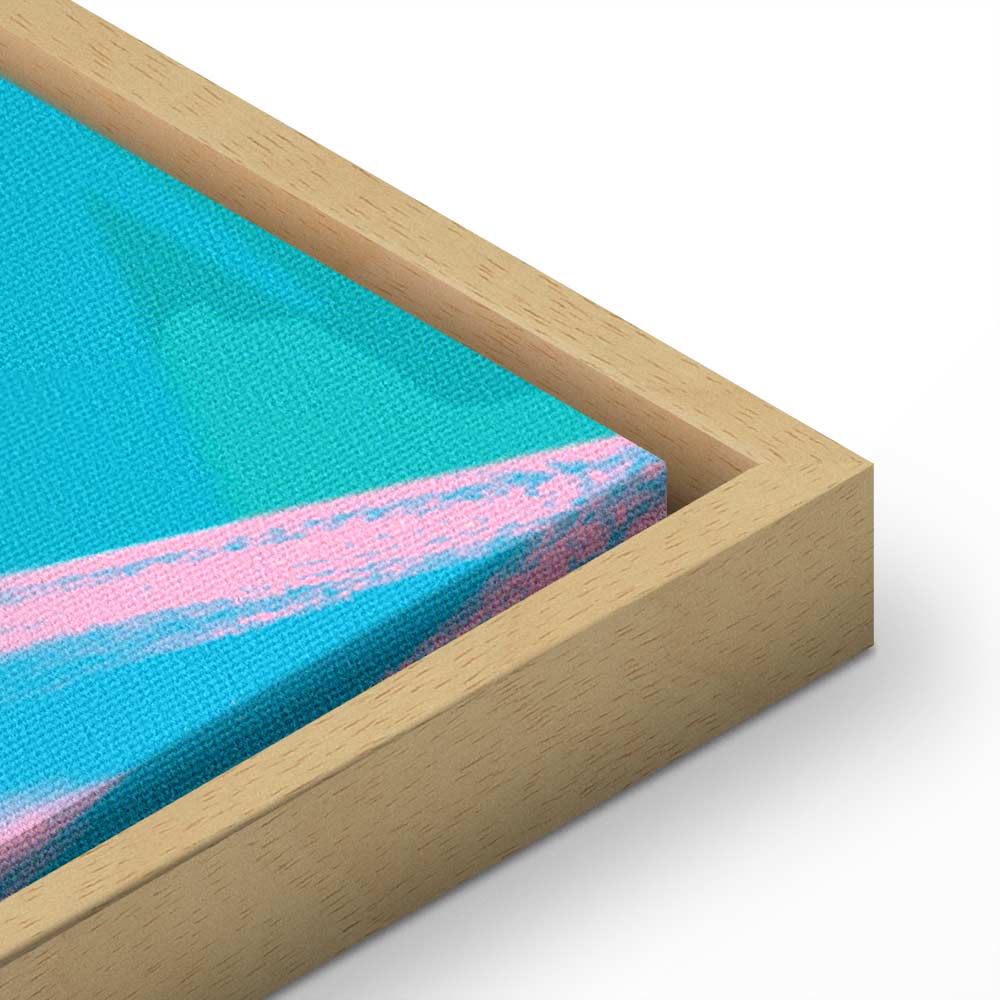 Canvas Print Exotic Leopard Colorful Portrait