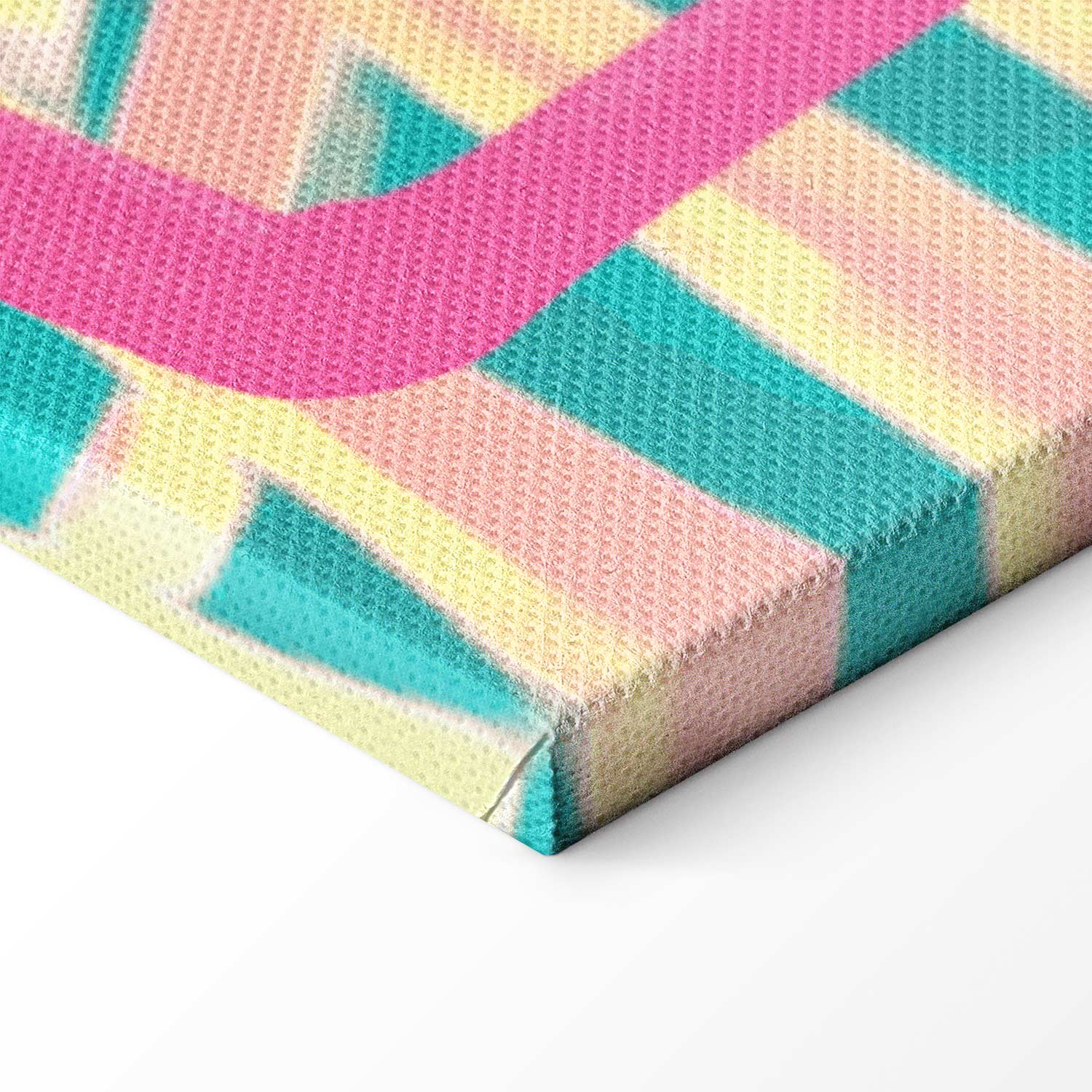 Abstract Pink Flamingo Canvas Print