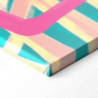 Abstract Pink Flamingo Canvas Print