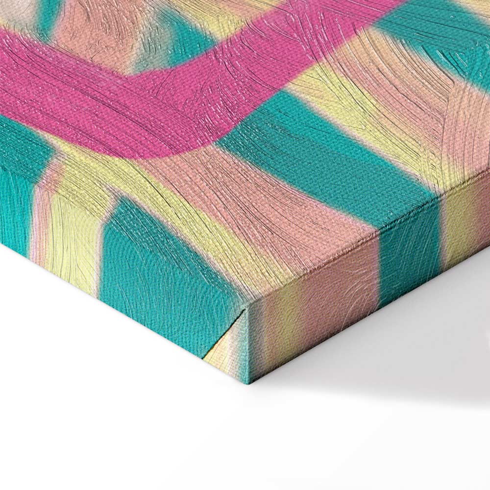 Abstract Pink Flamingo Canvas Print