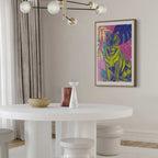 Colorful Tiger Tropical Plants Poster