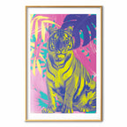 Colorful Tiger Tropical Plants Poster