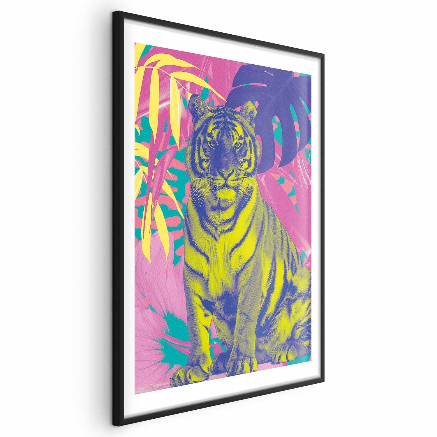 Colorful Tiger Tropical Plants Poster