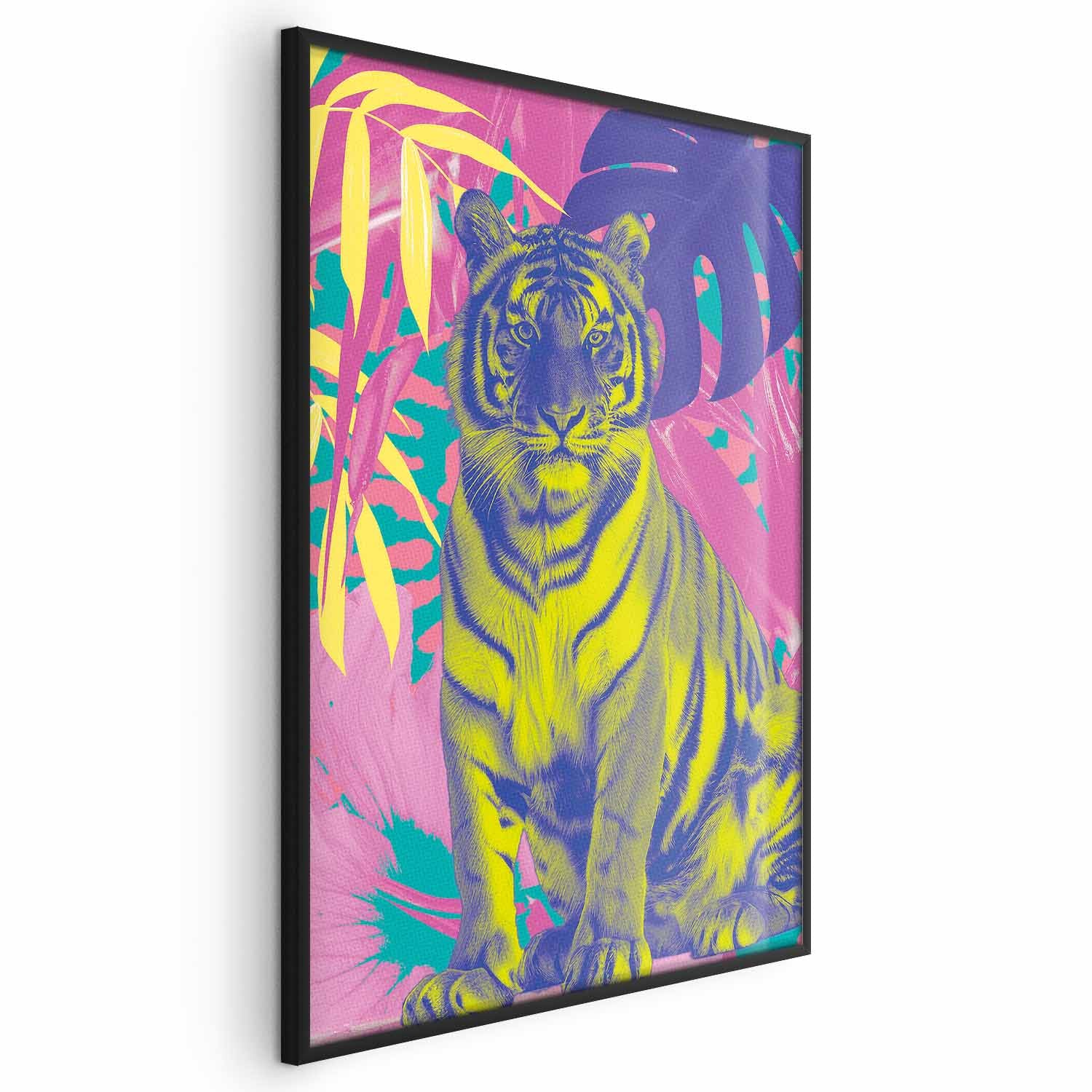 Colorful Tiger Tropical Plants Poster