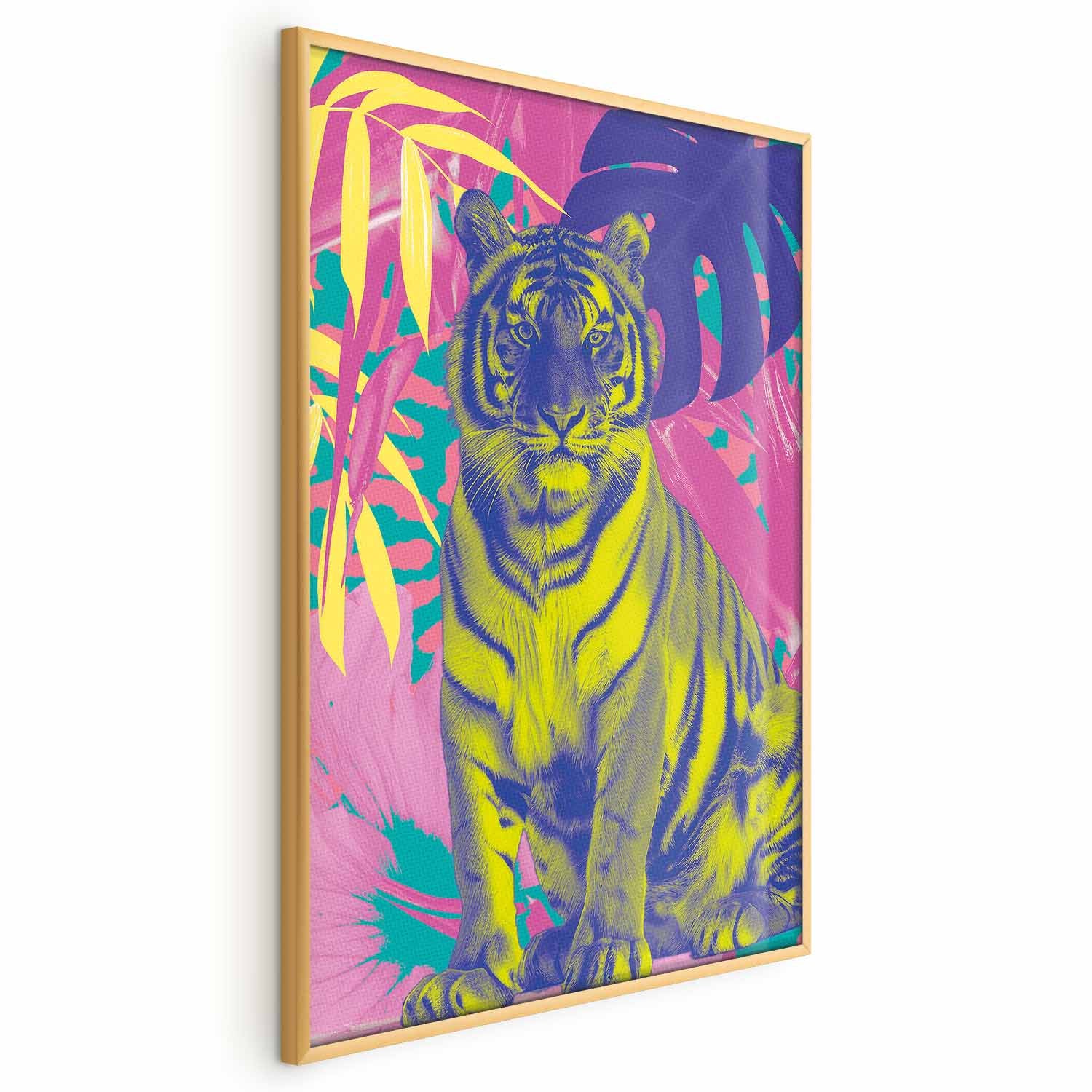 Colorful Tiger Tropical Plants Poster
