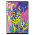 Colorful Tiger Tropical Plants Canvas Print