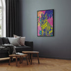 Canvas Print - Colorful Tiger in Tropical Plants