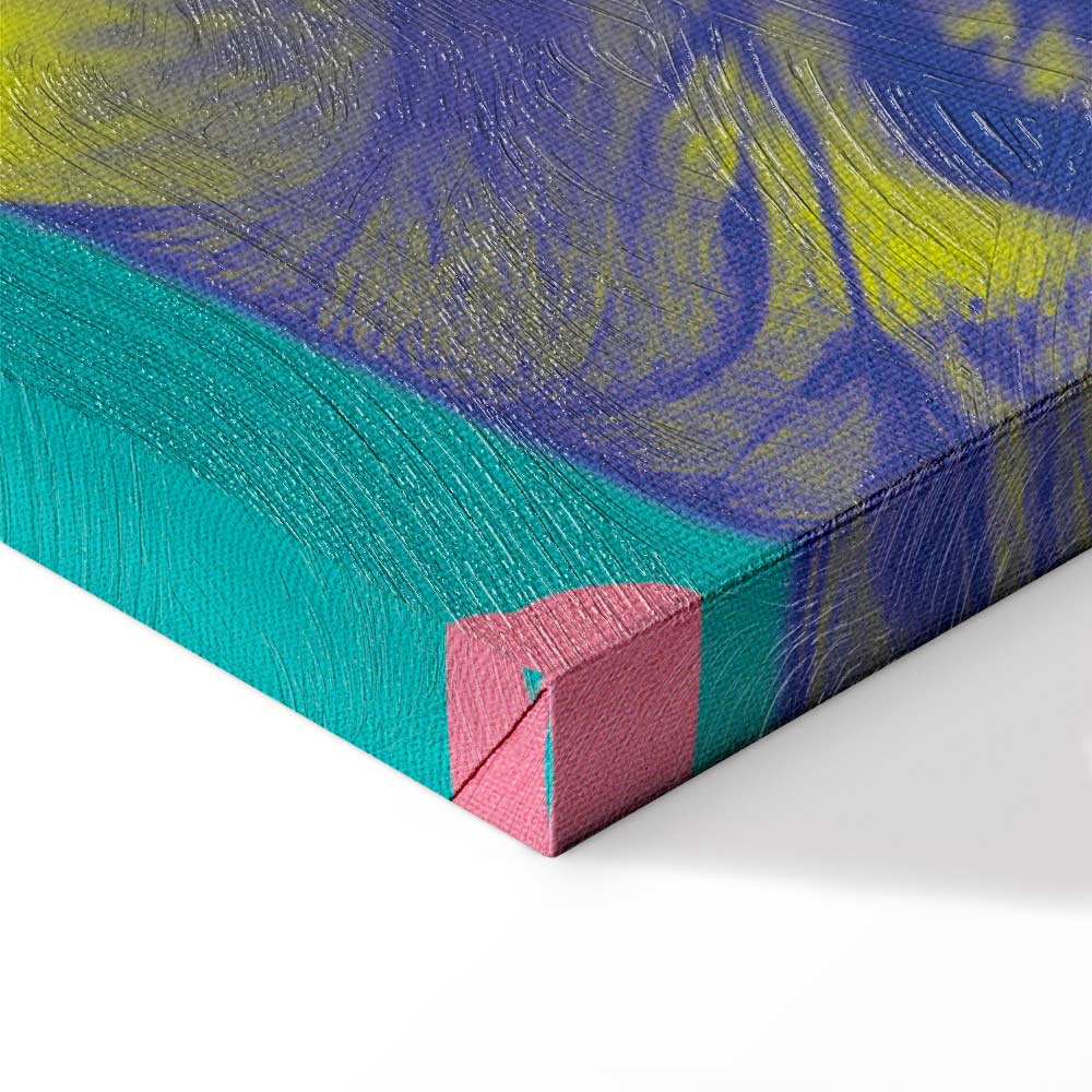 Colorful Tiger Tropical Plants Canvas Print