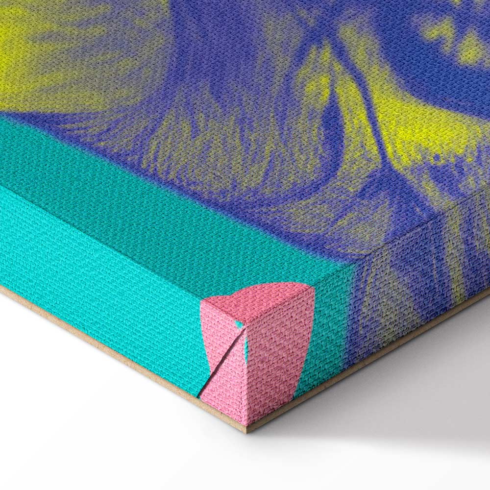 Colorful Tiger Tropical Plants Canvas Print