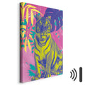 Colorful Tiger Tropical Plants Canvas Print