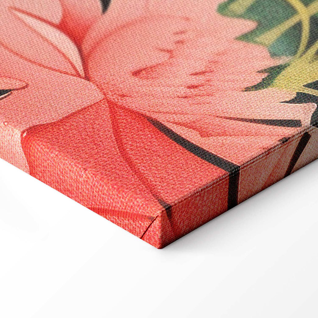 Japanese Heron by Pond Classic Canvas Print