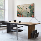 Japanese Heron by Pond Classic Canvas Print