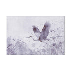 Monochrome Crane in Flight DIY Large Canvas Print
