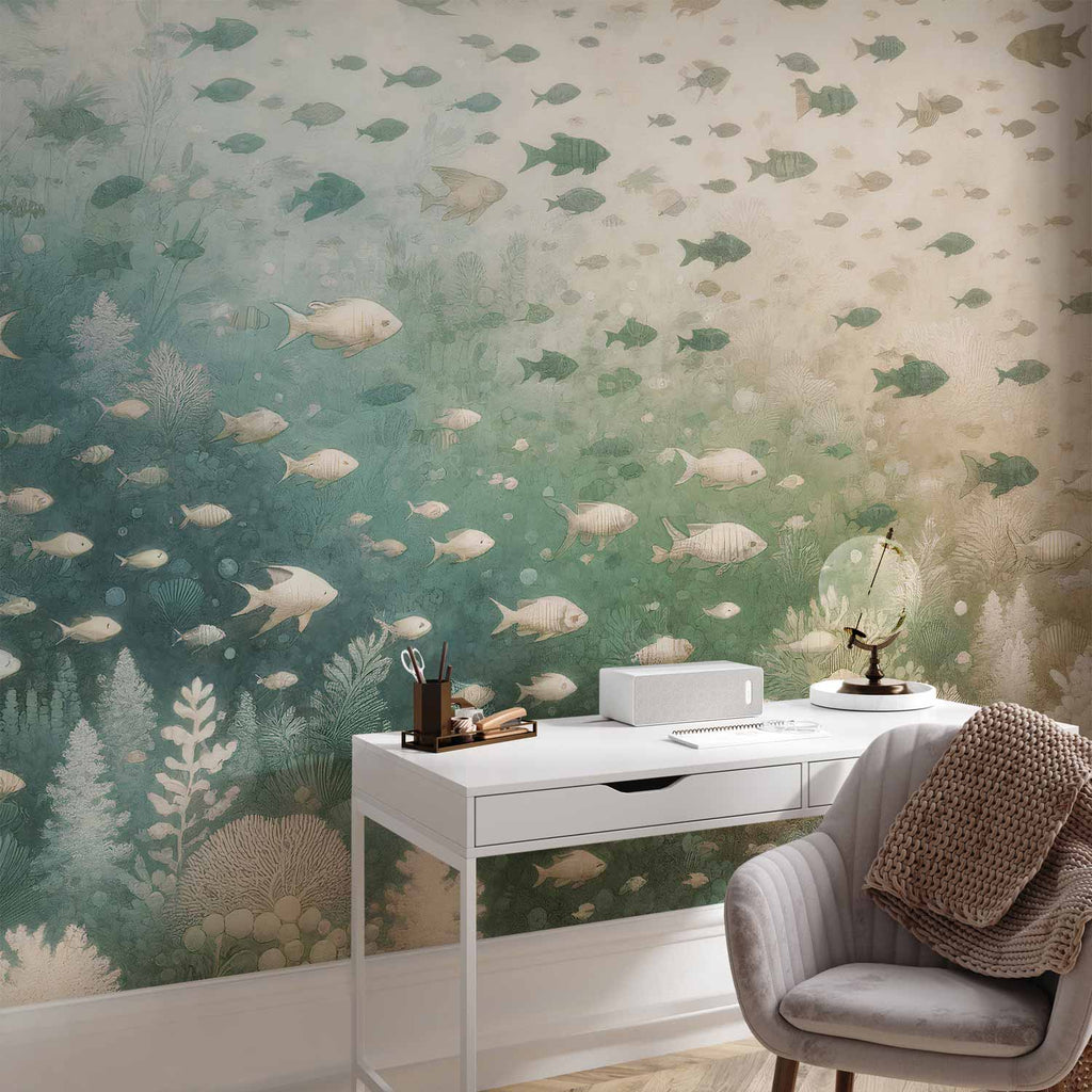 Japanese Marine World Fish Wall Mural