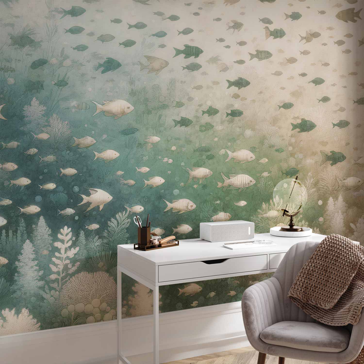 Japanese Marine World Fish Wall Mural