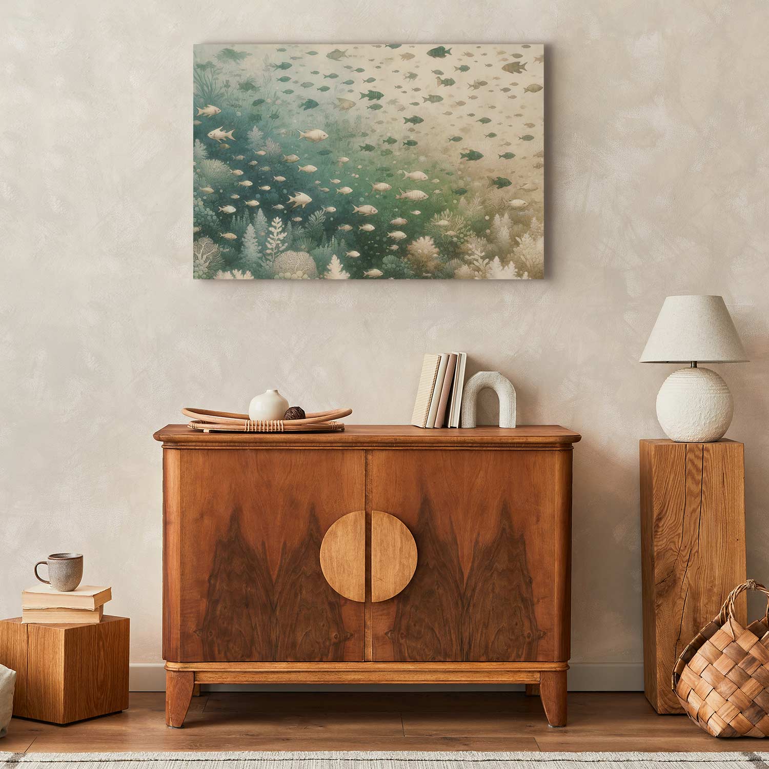 Japanese Marine Fishes Canvas Print