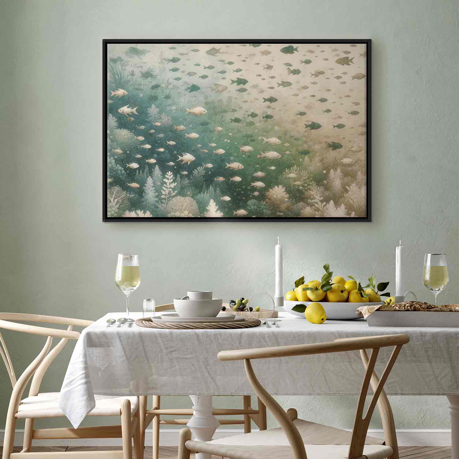Japanese Marine Fishes Canvas Print