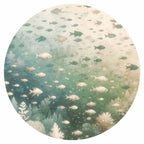 Marine World Fishes Japanese Round Wall Mural