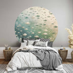 Marine World Fishes Japanese Round Wall Mural