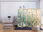 Japanese Room Divider with Fish and Oceanic Vegetation