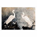 Herons Cherry Blossom Oriental Poster