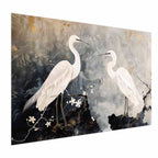 Herons Cherry Blossom Oriental Poster