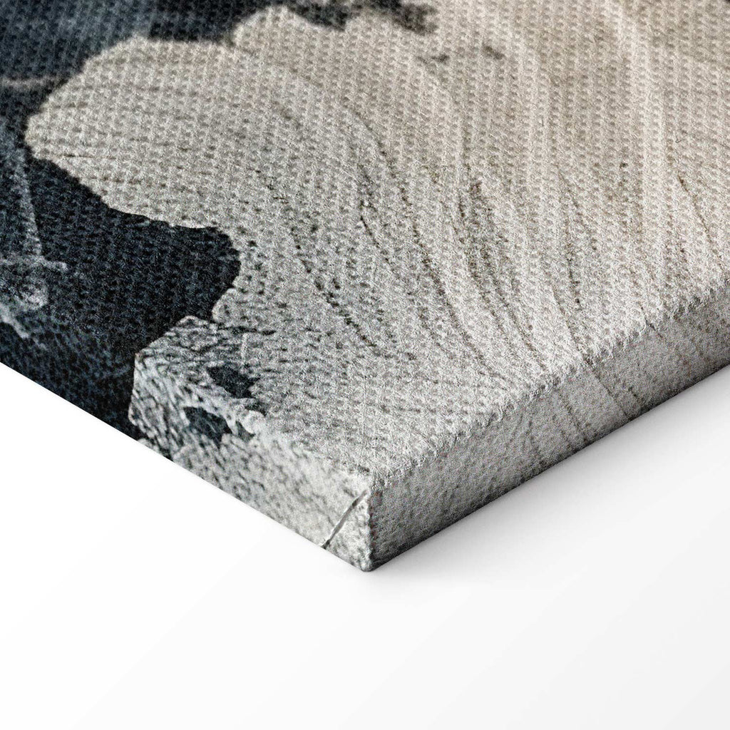 Herons and Cherry Blossoms Oriental Canvas Print