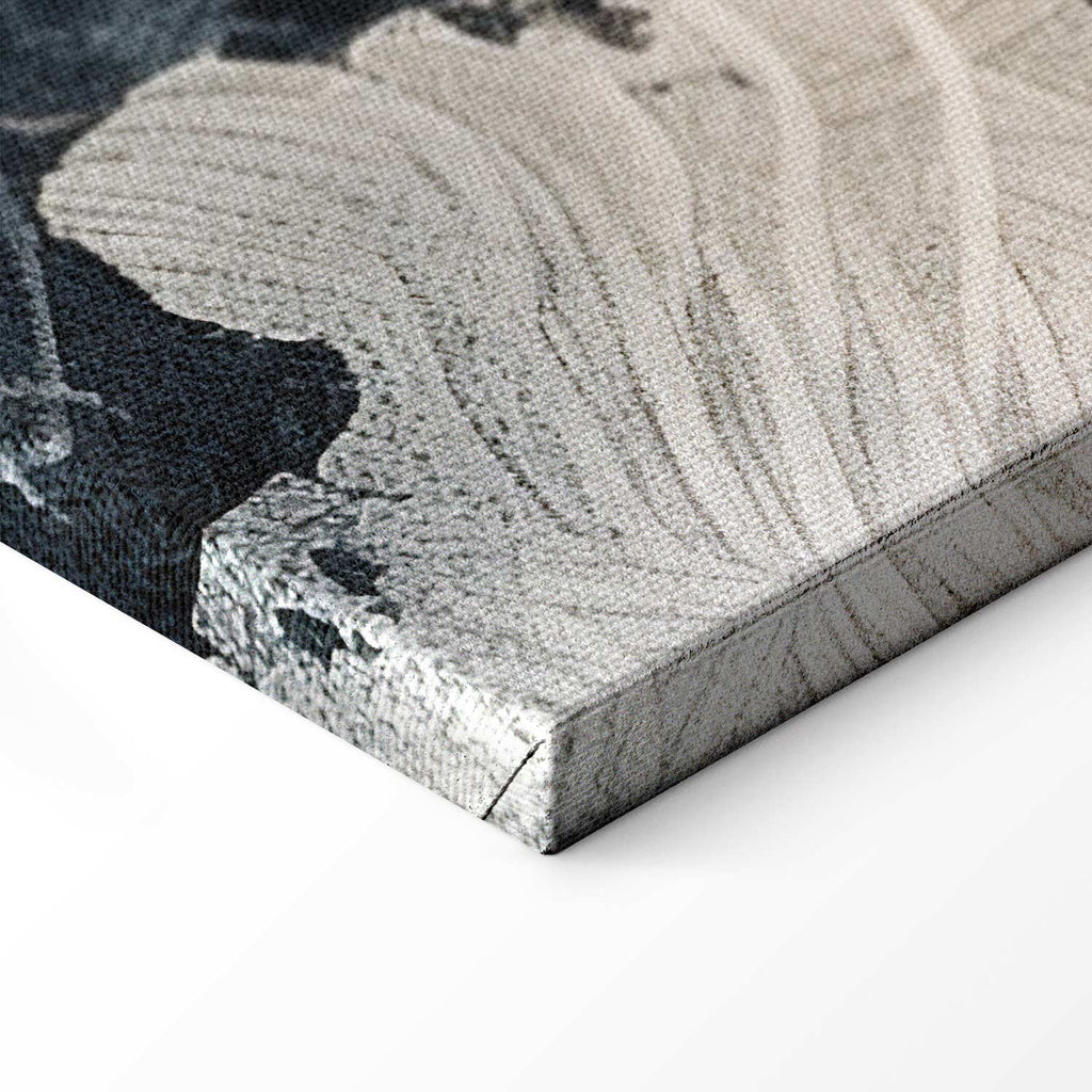 Herons and Cherry Blossoms Oriental Canvas Print