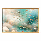 Ocean Fish School Nature Poster