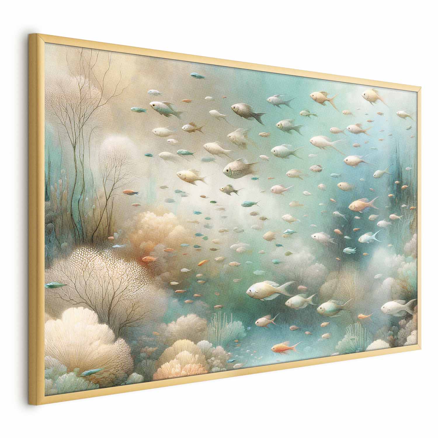 Ocean Fish School Nature Poster