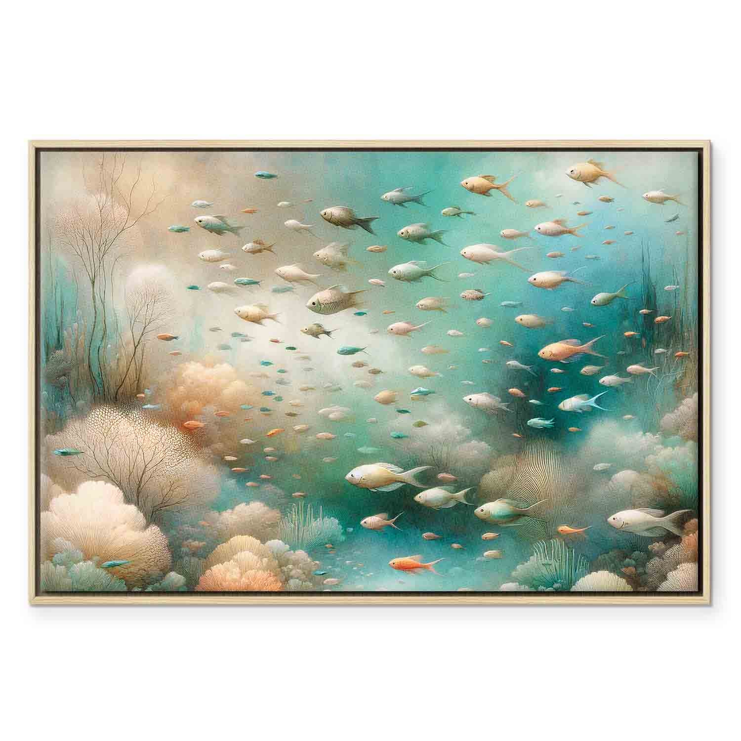 Japanese Fish Ocean Canvas Print