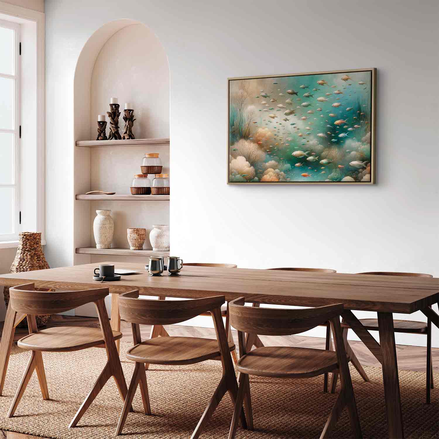 Japanese Fish Ocean Canvas Print