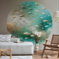 Ocean Fish Japanese Round Wall Mural