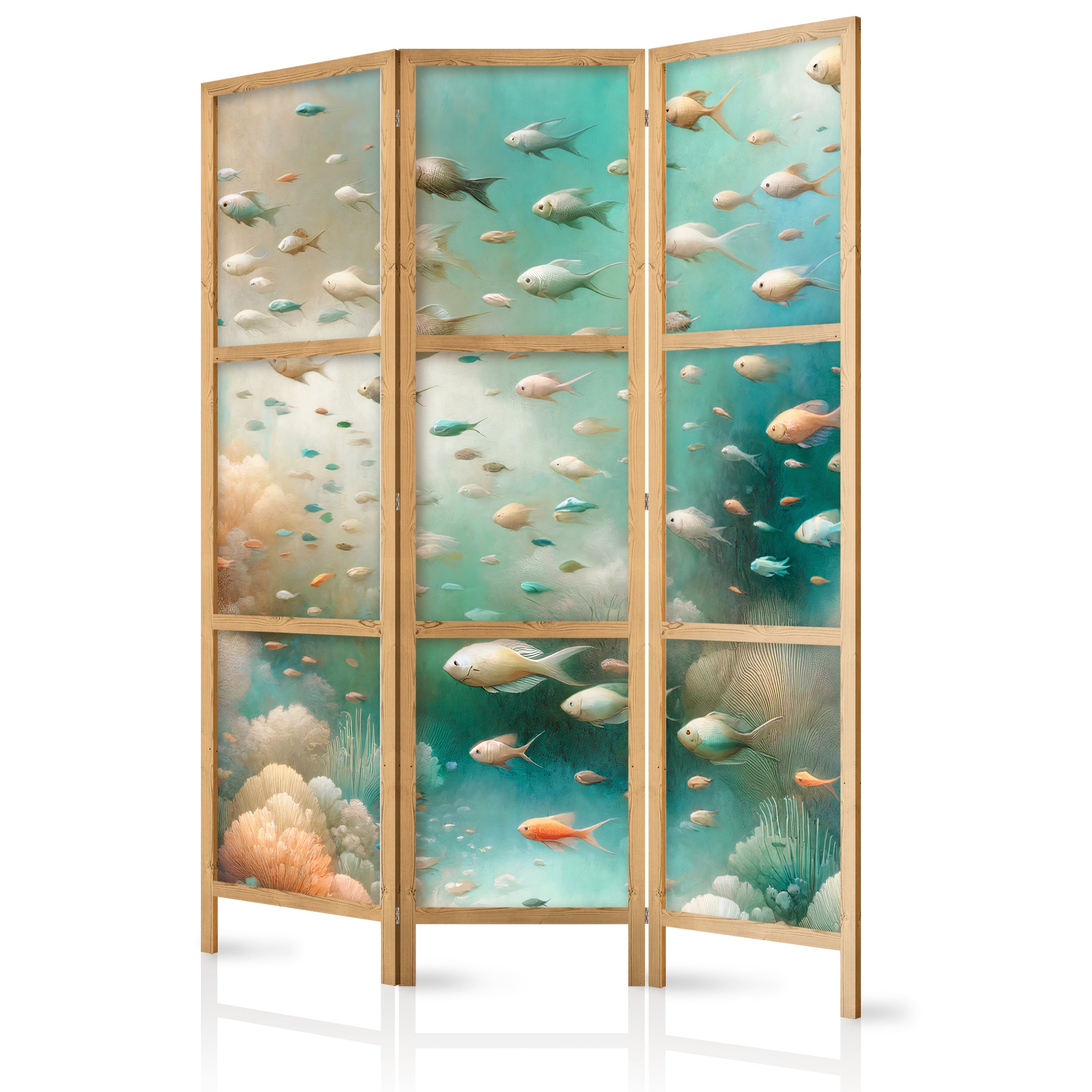 Japanese Room Divider - Underwater Landscape