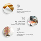 Zen Stones and Bamboo 5-Panel Room Divider