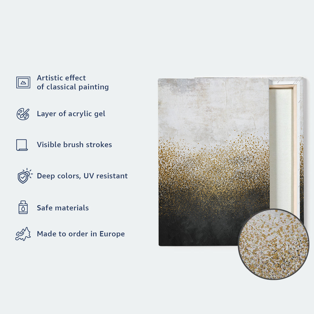 Concrete World Map Grey Canvas Print