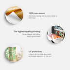 Tiny Dots Peach Abstract 5-Panel Japanese Room Divider